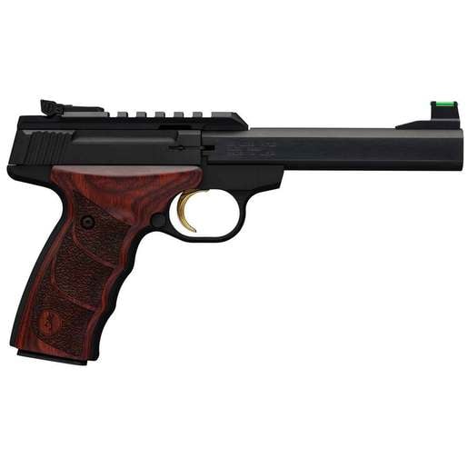Browning Buck Mark Plus UDX 22 Long Rifle 5.5in Matte Black/Rosewood Pistol - 10+1 Rounds - Brown Fullsize image