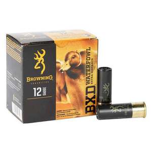 Browning BXD 12 Gauge 3in No. 4 1-1/4oz Waterfowl Shotshells - 25 Rounds Browning BXD 12 Gauge 3in No. 4 1-1/4oz Waterfowl Shotshells - 25 Rounds