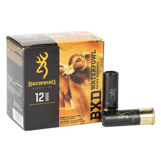 Browning BXD 12 Gauge 3in No. 4 1-1/4oz Waterfowl Shotshells Ammo - 25 Rounds #4 25 Rounds #4 Ammo