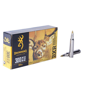 Browning BXR 300 Winchester Magnum 155gr REMT Rifle Ammo - 20 Rounds