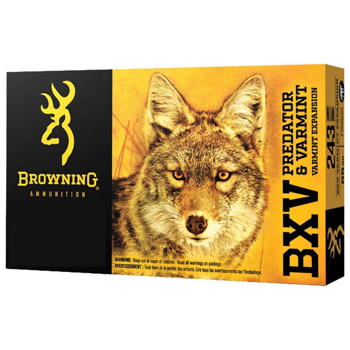 Browning BXV Predator and Varmint Expansion 22-250 Remington 50gr Rifle Ammo - 20 Rounds Browning BXV Predator and Varmint Expansion 22-250 Remington 50gr Rifle Ammo - 20 Rounds