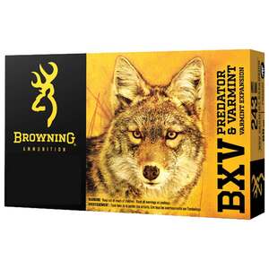 Browning BXV Predator and Varmint Expansion 22-250 Remington 50gr Rifle Ammo - 20 Rounds