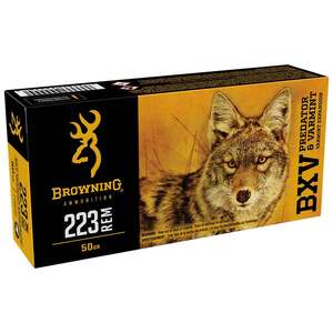 Browning BXV Predator and Varmint Expansion 223 Remington 50gr VEPT Rifle Ammo - 20 Rounds