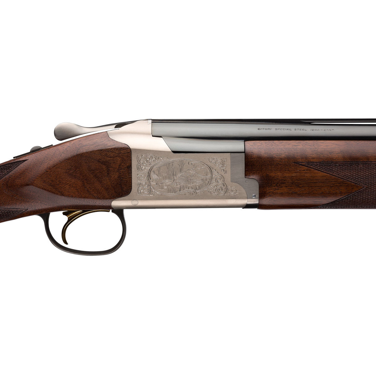 Browning Citori 725 Feather Superlight Blued/Walnut 12 Gauge 2-3/4in Over Under Shotgun - 26in - Black/Wood Browning Citori 725 Feather Superlight Blued/Walnut 12 Gauge 2-3/4in Over Under Shotgun - 26in - Black/Wood