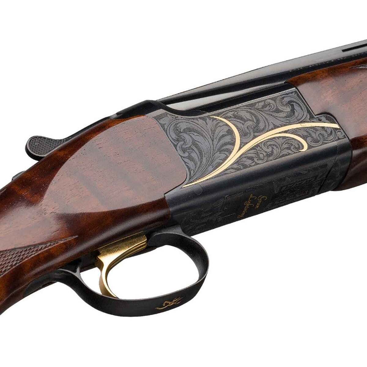 Browning Citori Gran Lightning Oiled Grade V/VI Walnut 28 Gauge 2-3/4in Over Under Shotgun - 26in - Brown Browning Citori Gran Lightning Oiled Grade V/VI Walnut 28 Gauge 2-3/4in Over Under Shotgun - 26in - Brown