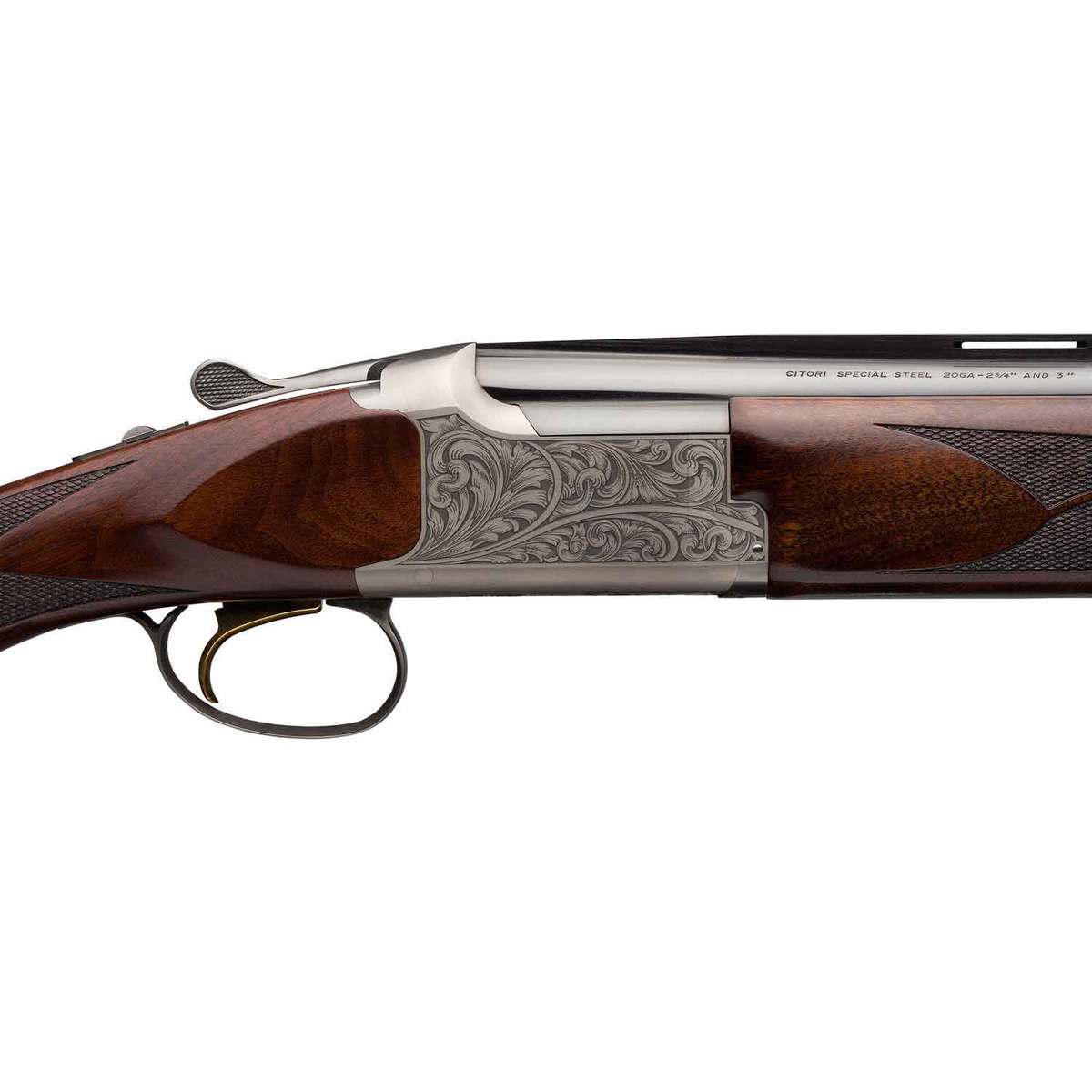 Browning Citori White Lightning Small Gauges 20 Gauge 3in Blued/Silver Over Under Shotgun - 28in Browning Citori White Lightning Small Gauges 20 Gauge 3in Blued/Silver Over Under Shotgun - 28in