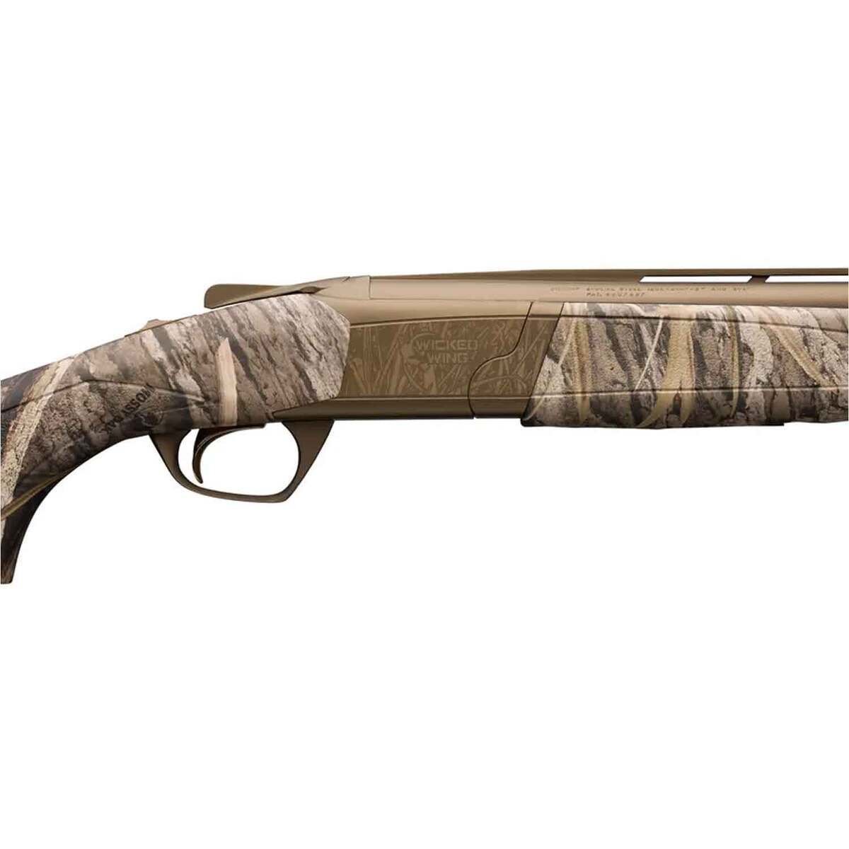Browning Cynergy Wicked Wing Cerakote Burnt Bronze Mossy Oak Shadow Grass Habitat 12 Gauge 3-1/2in Over Under Shotgun - 26in - Camo Browning Cynergy Wicked Wing Cerakote Burnt Bronze Mossy Oak Shadow Grass Habitat 12 Gauge 3-1/2in Over Under Shotgun - 26in - Camo