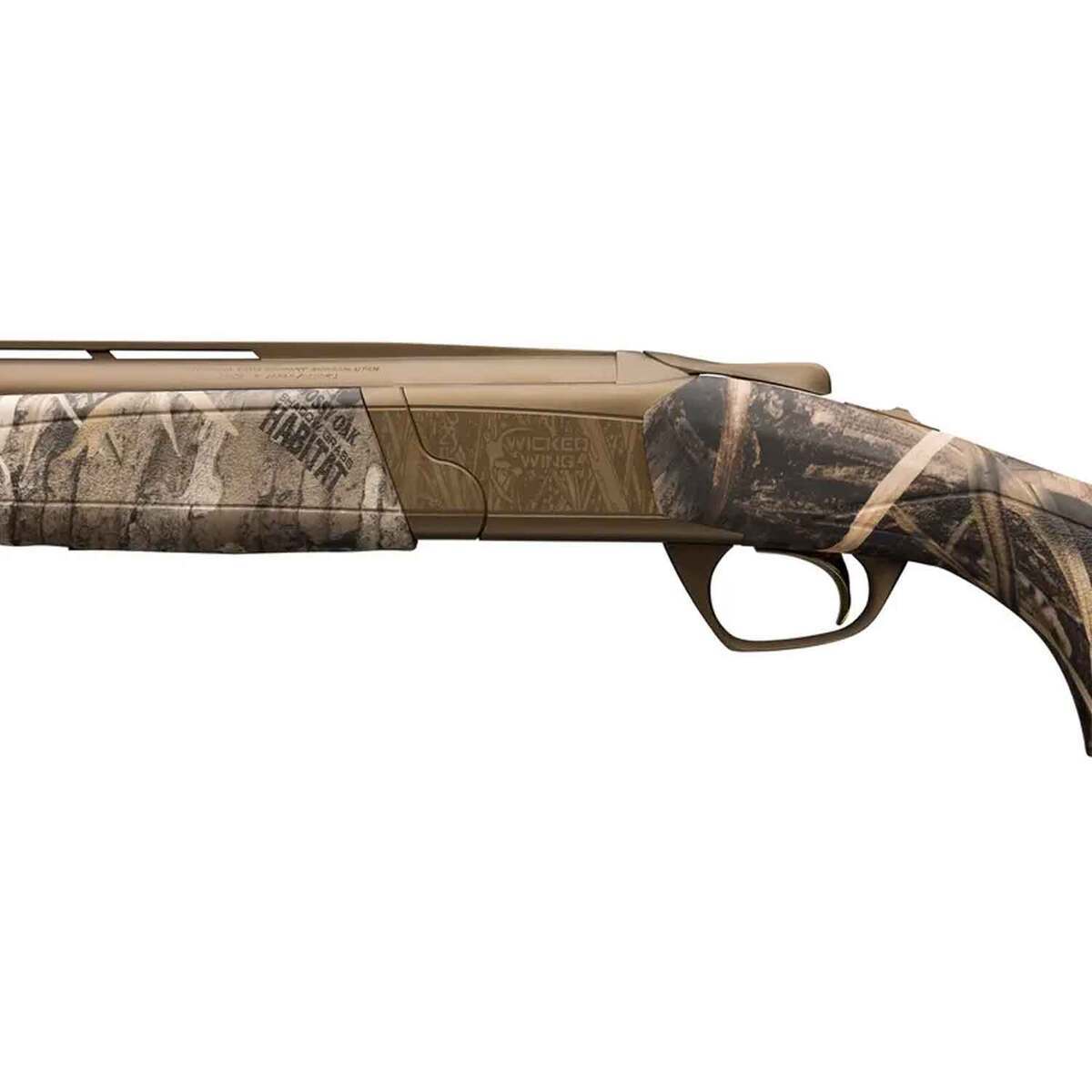 Browning Cynergy Wicked Wing Cerakote Burnt Bronze Mossy Oak Shadow Grass Habitat 12 Gauge 3-1/2in Over Under Shotgun - 26in - Camo Browning Cynergy Wicked Wing Cerakote Burnt Bronze Mossy Oak Shadow Grass Habitat 12 Gauge 3-1/2in Over Under Shotgun - 26in - Camo