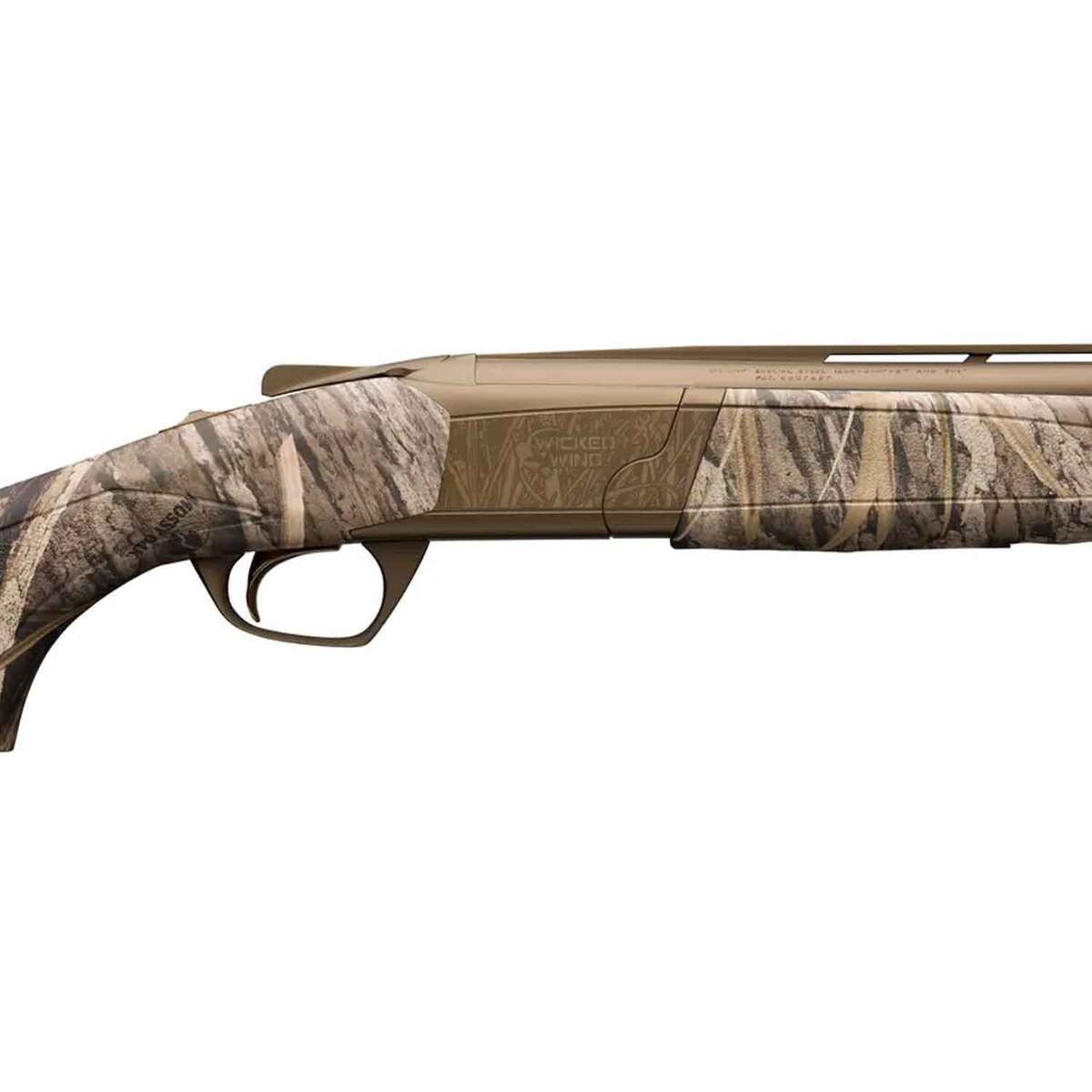 Browning Cynergy Wicked Wing Cerakote Burnt Bronze Mossy Oak Shadow Grass Habitat 12 Gauge 3-1/2in Over Under Shotgun - 28in - Camo Browning Cynergy Wicked Wing Cerakote Burnt Bronze Mossy Oak Shadow Grass Habitat 12 Gauge 3-1/2in Over Under Shotgun - 28in - Camo