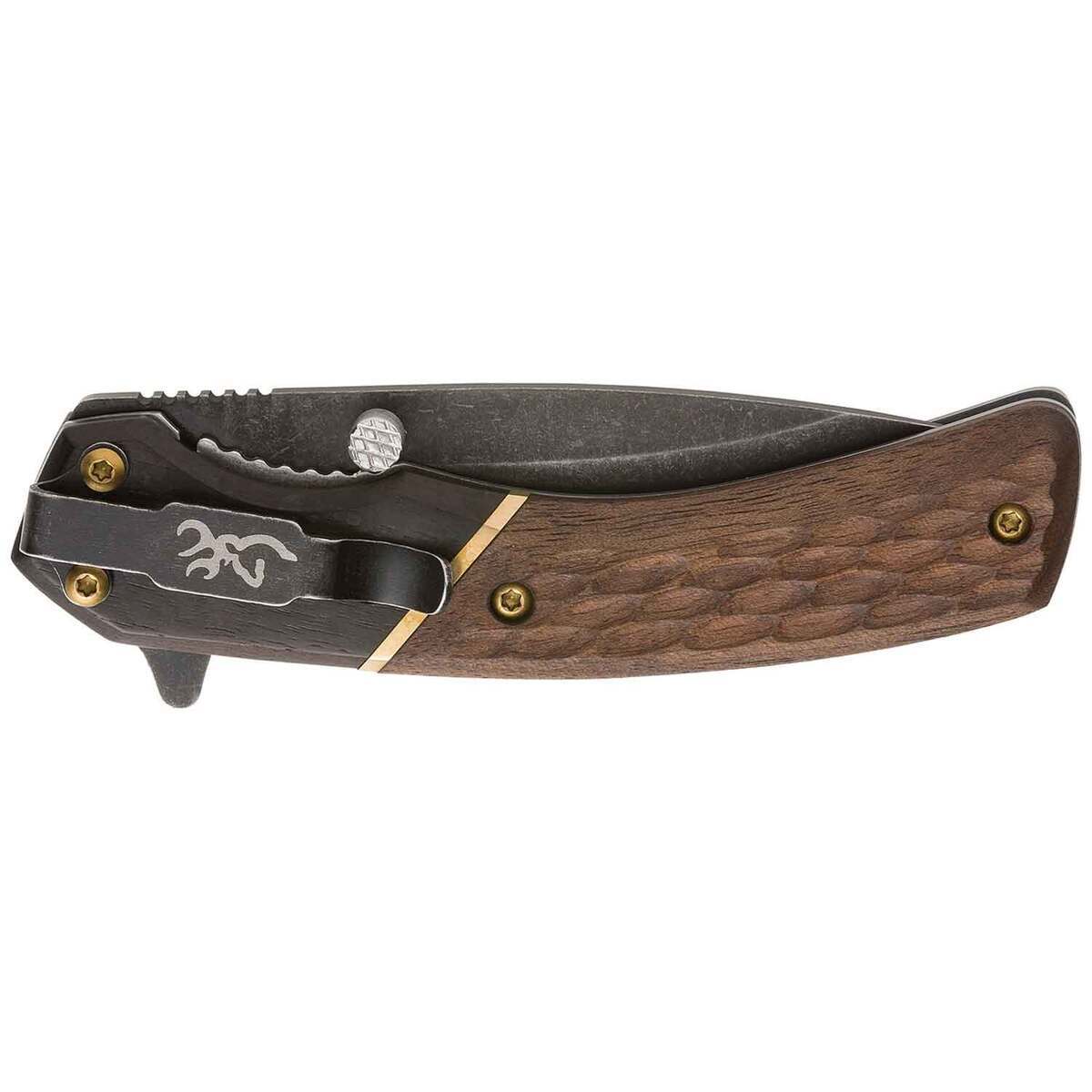 Browning Hunter 2.8 inch Folding Knife - Walnut Browning Hunter 2.8 inch Folding Knife - Walnut