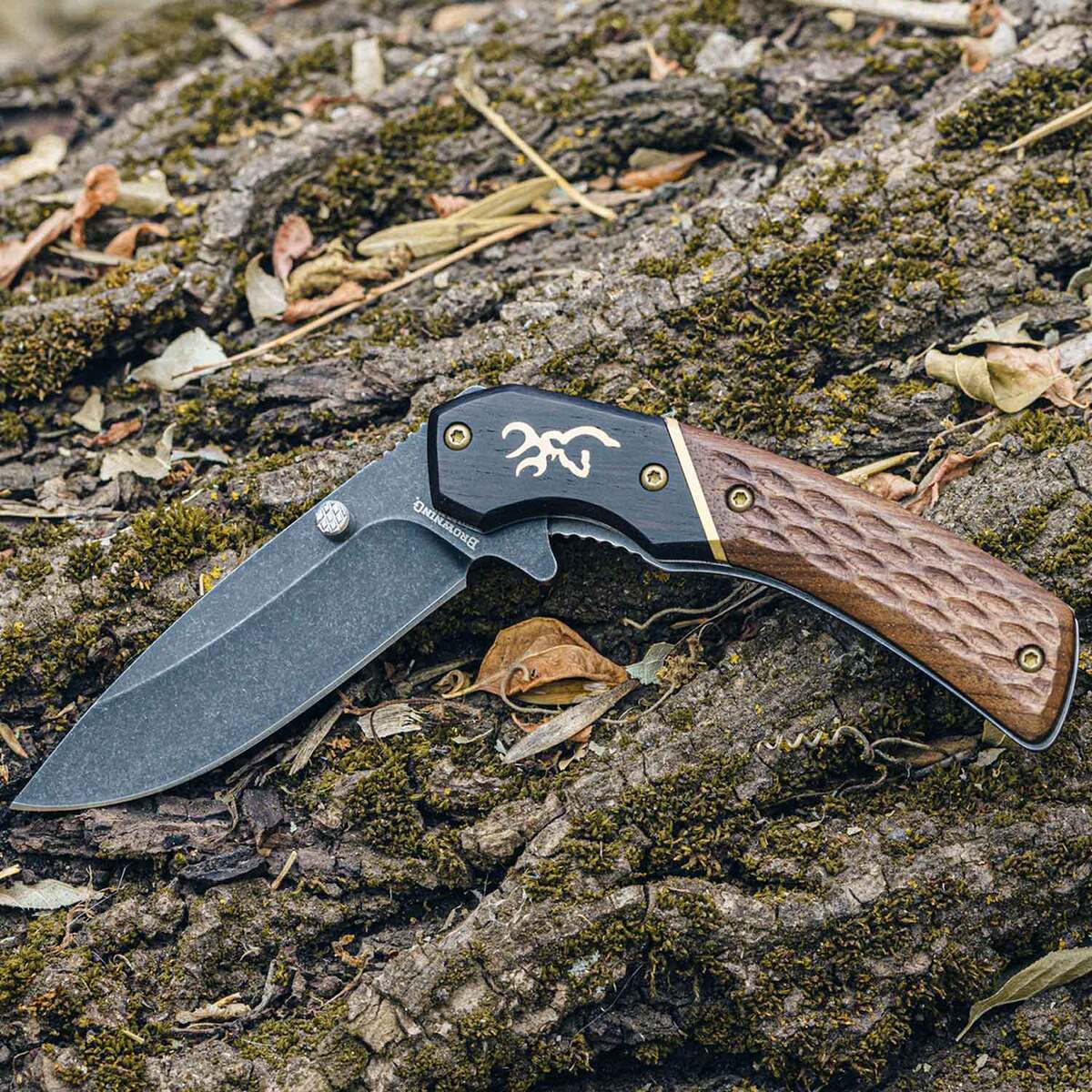 Browning Hunter 2.8 inch Folding Knife - Walnut Browning Hunter 2.8 inch Folding Knife - Walnut