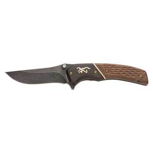 Browning Hunter 3.5 inch Folding Knife - Brown
