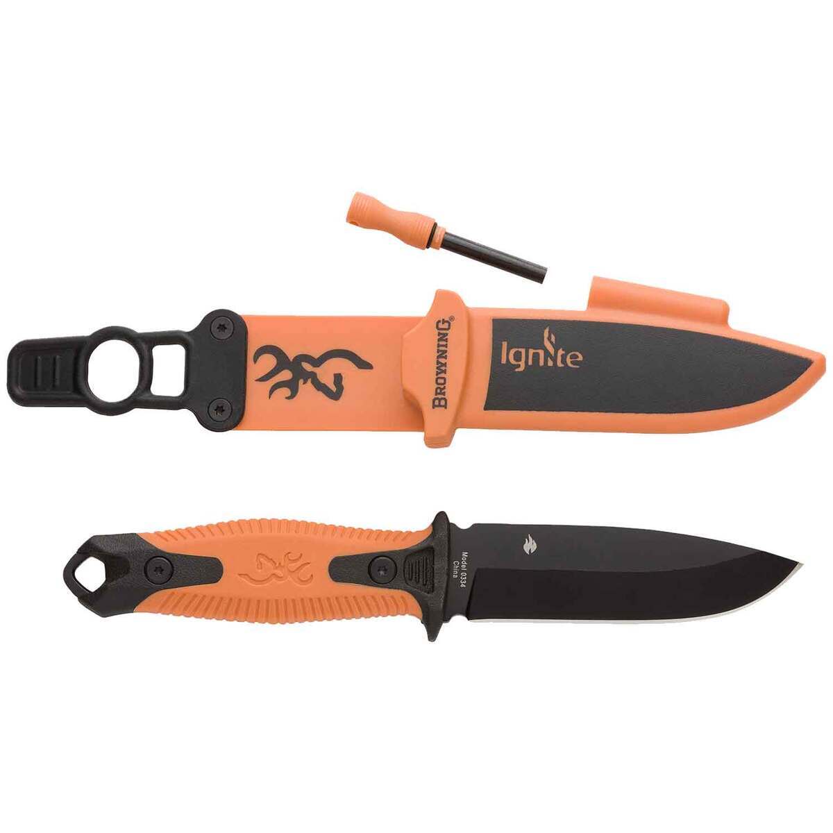 Browning Ignite 2 4 inch Fixed Blade Knife - Orange Browning Ignite 2 4 inch Fixed Blade Knife - Orange