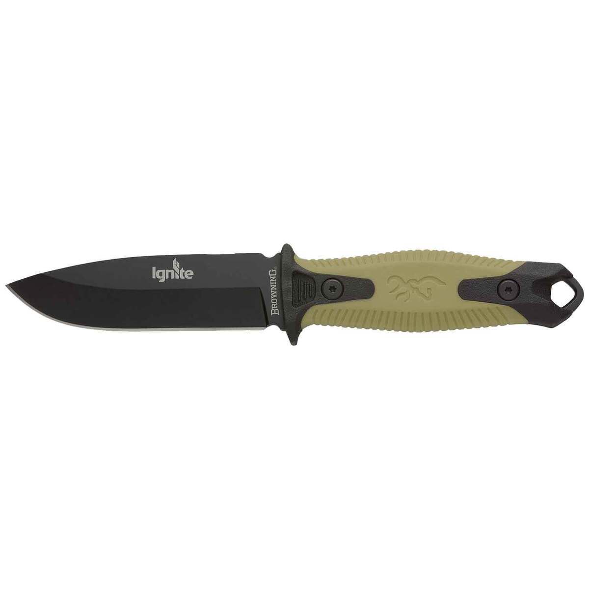 Browning Ignite 2 4 inch Fixed Blade Knife - OD Green Browning Ignite 2 4 inch Fixed Blade Knife - OD Green
