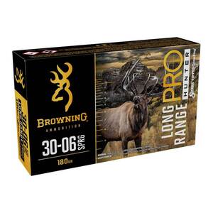 Browning Long Range Pro Hunter 30-06 Springfield 180gr Rifle Ammo - 20 Rounds Browning Long Range Pro Hunter 30-06 Springfield 180gr Rifle Ammo - 20 Rounds
