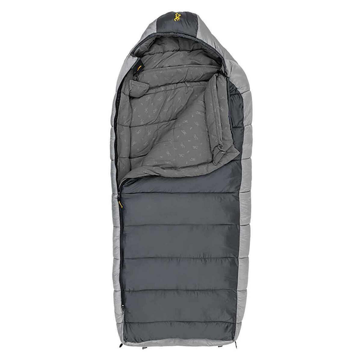 Browning McKinley 0 Degree Oversized Semi Rectangular Sleeping Bag - Charcoal/Gray - Charcoal/Gray Oversized Browning McKinley 0 Degree Oversized Semi Rectangular Sleeping Bag - Charcoal/Gray - Charcoal/Gray Oversized