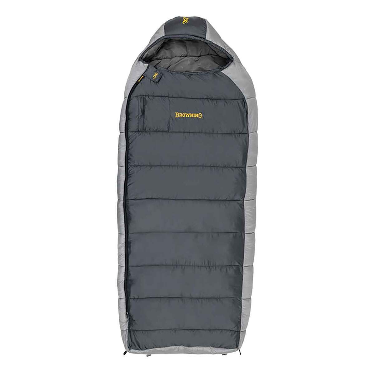 Browning Mckinley -30 Degree Oversized Semi Rectangular Sleeping Bag - Charcoal/Gray - Charcoal/Gray Oversized Browning Mckinley -30 Degree Oversized Semi Rectangular Sleeping Bag - Charcoal/Gray - Charcoal/Gray Oversized