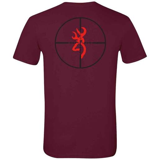 Browning Men's Buckshot Short-Sleeve Casual Shirt - Maroon M