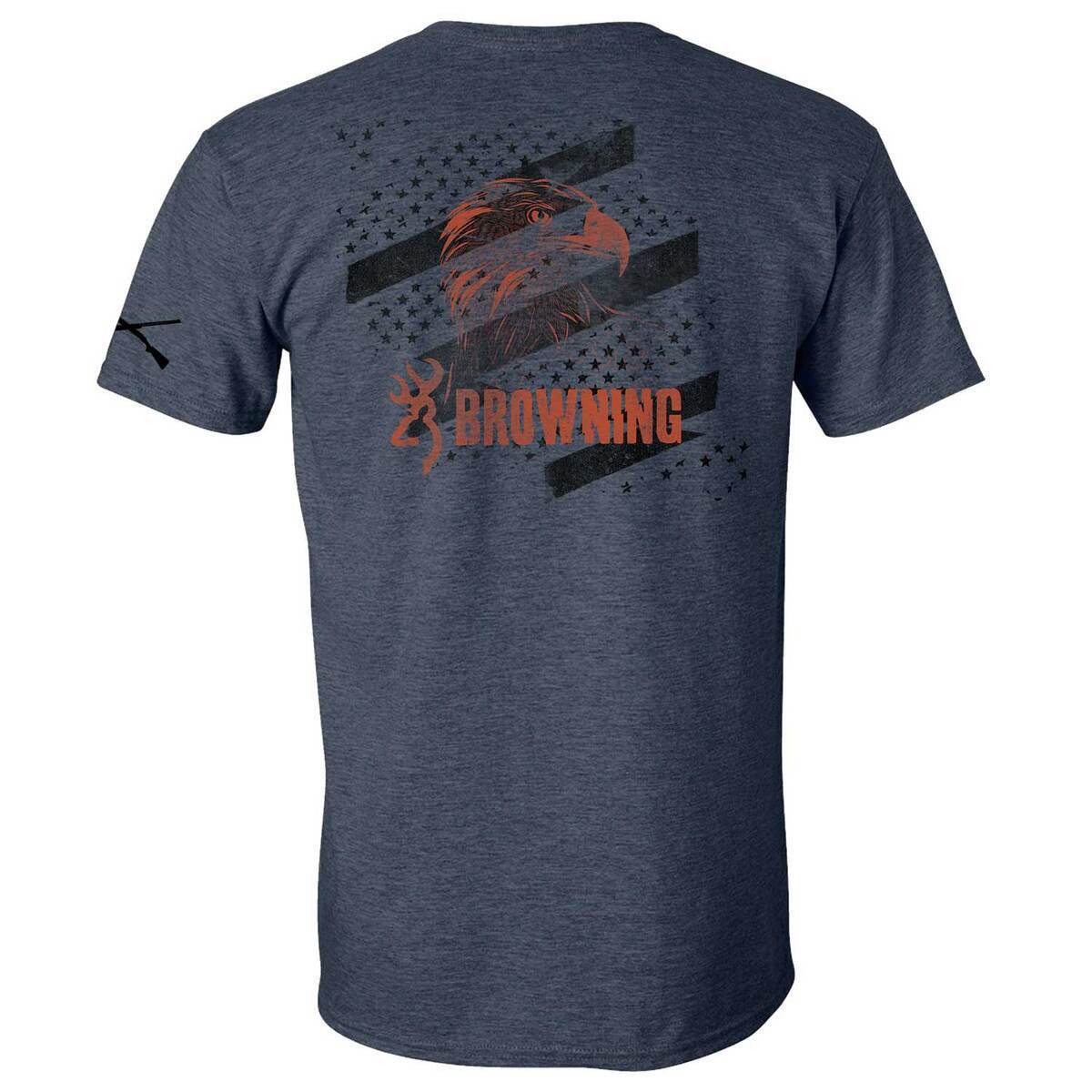 Browning Men's Distressed Eagle Graphic Short Sleeve Casual Shirt Browning Men's Distressed Eagle Graphic Short Sleeve Casual Shirt