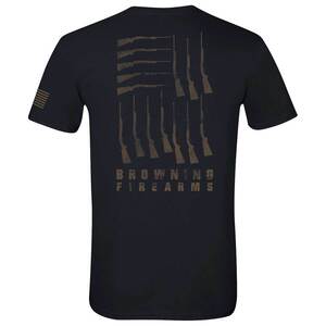 Browning Men's SA-22 Flag Graphic Short Sleeve Casual Shirt