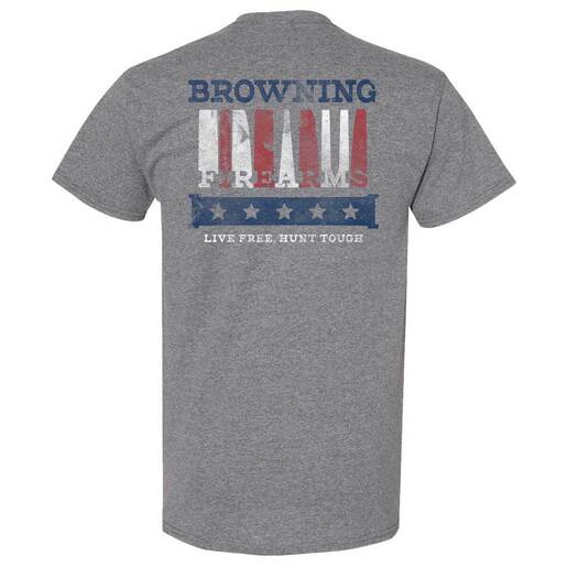 Browning Men's Stripped Firearms Short-Sleeve Casual Shirt - Graphite Heather XXL - Browning