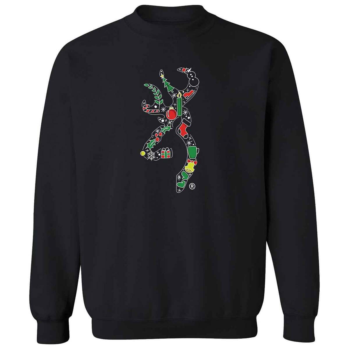 Browning Men's Xmas Buckmark Sweatshirt Browning Men's Xmas Buckmark Sweatshirt