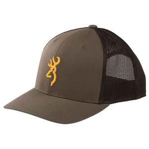 Browning Pahvant Pro Trucker Adjustable Hat - Major Brown - One Size Fits Most