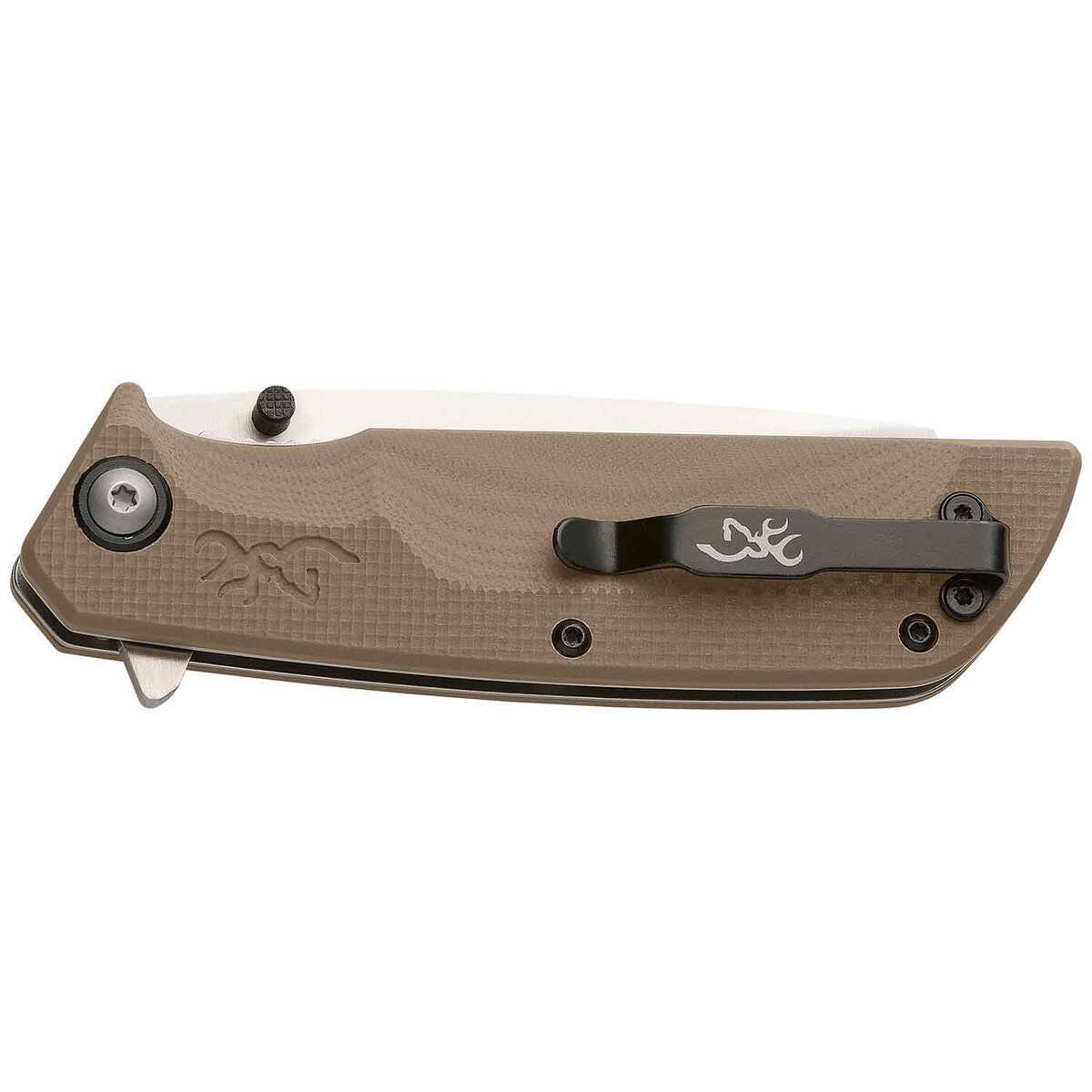 Browning Plateau 3.25 inch Folding Knife - Tan Browning Plateau 3.25 inch Folding Knife - Tan