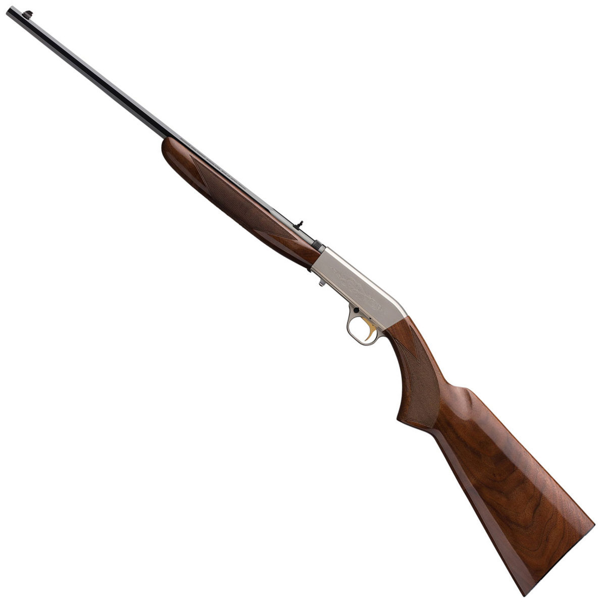 Browning Semi-Auto 22 Grade II Octagon Blued/Walnut Semi Automatic Rifle - 22 Long Rifle - Black/Wood Browning Semi-Auto 22 Grade II Octagon Blued/Walnut Semi Automatic Rifle - 22 Long Rifle - Black/Wood