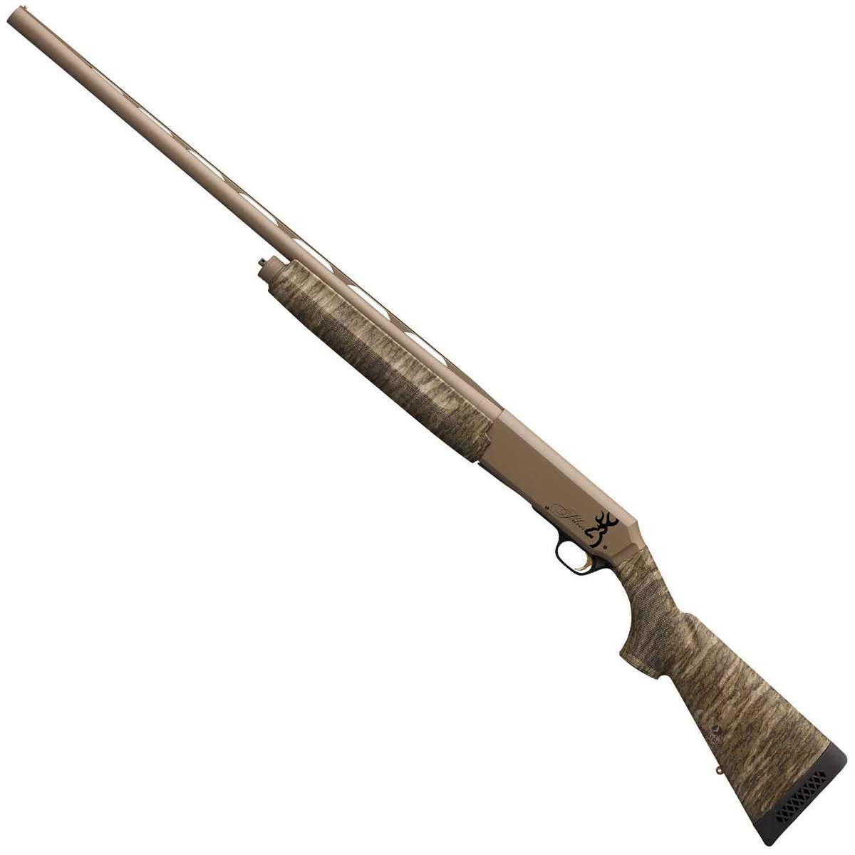 Browning Silver Field FDE/Mossy Oak Bottomland 12 Gauge 3.5in Semi Automatic Shotgun - 26in Browning Silver Field FDE/Mossy Oak Bottomland 12 Gauge 3.5in Semi Automatic Shotgun - 26in