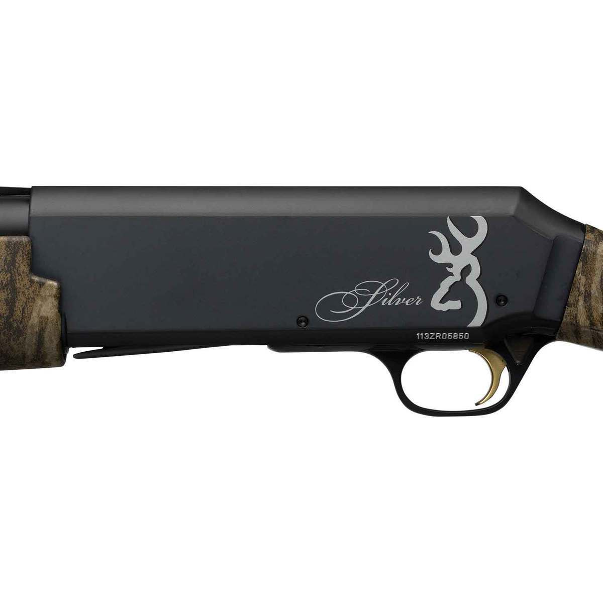 Browning Silver Field Mossy Oak Bottomland/Blued 12 Gauge 3.5in Semi Automatic Shotgun - 26in - Mossy Oak Bottomland Browning Silver Field Mossy Oak Bottomland/Blued 12 Gauge 3.5in Semi Automatic Shotgun - 26in - Mossy Oak Bottomland