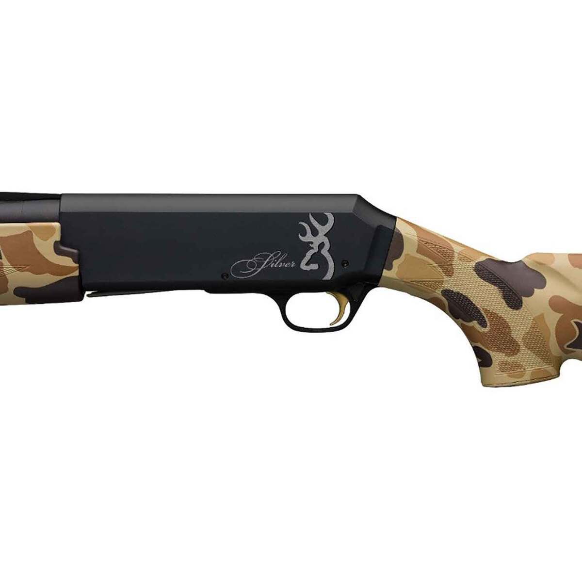 Browning Silver Field Vintage Tan 12 Gauge 3-1/2in Semi Automatic Shotgun - 28in - Camo Browning Silver Field Vintage Tan 12 Gauge 3-1/2in Semi Automatic Shotgun - 28in - Camo