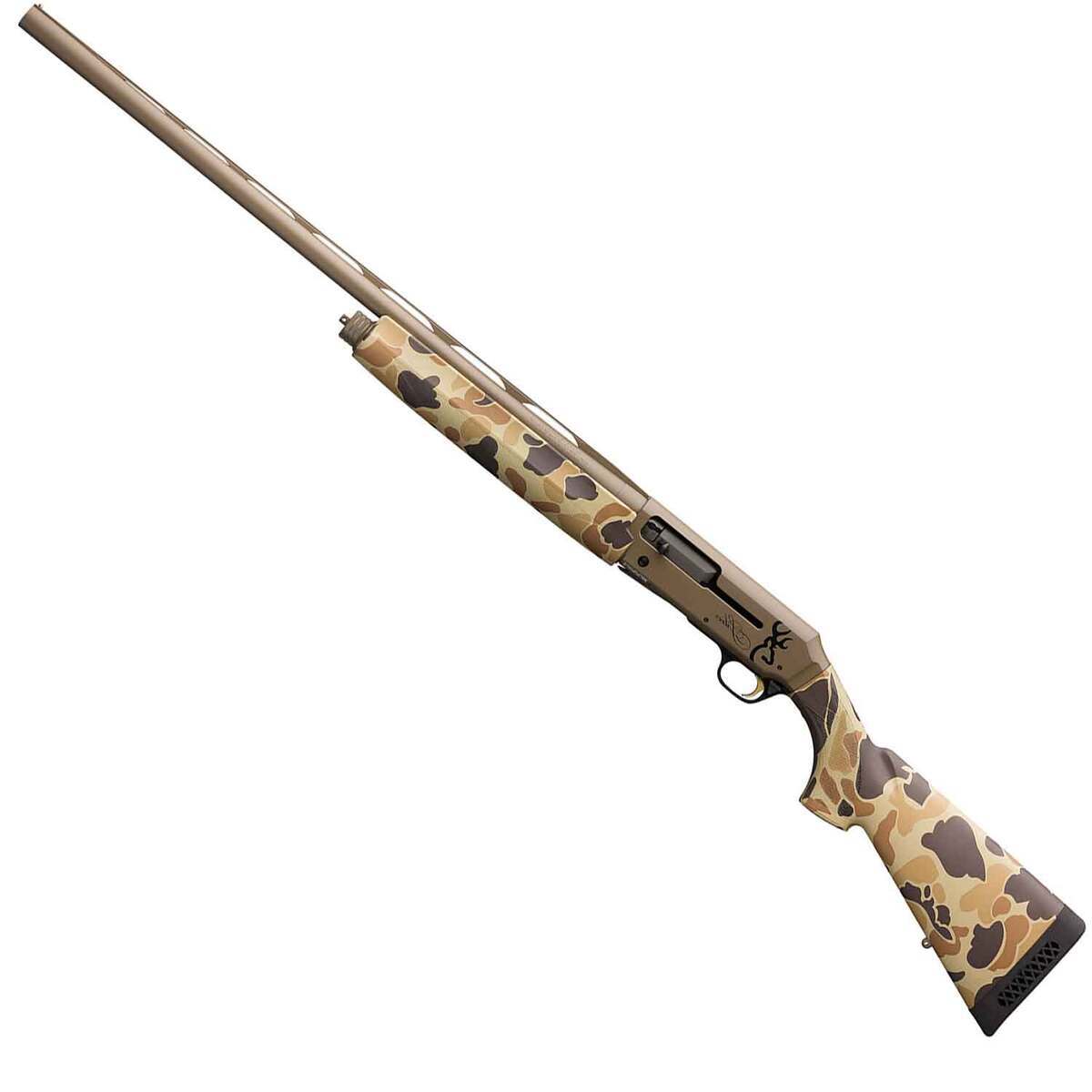 Browning Silver Field Vintage Tan Camo 12 Gauge 3-1/2in Semi Automatic Shotgun - 26in - Camo Browning Silver Field Vintage Tan Camo 12 Gauge 3-1/2in Semi Automatic Shotgun - 26in - Camo