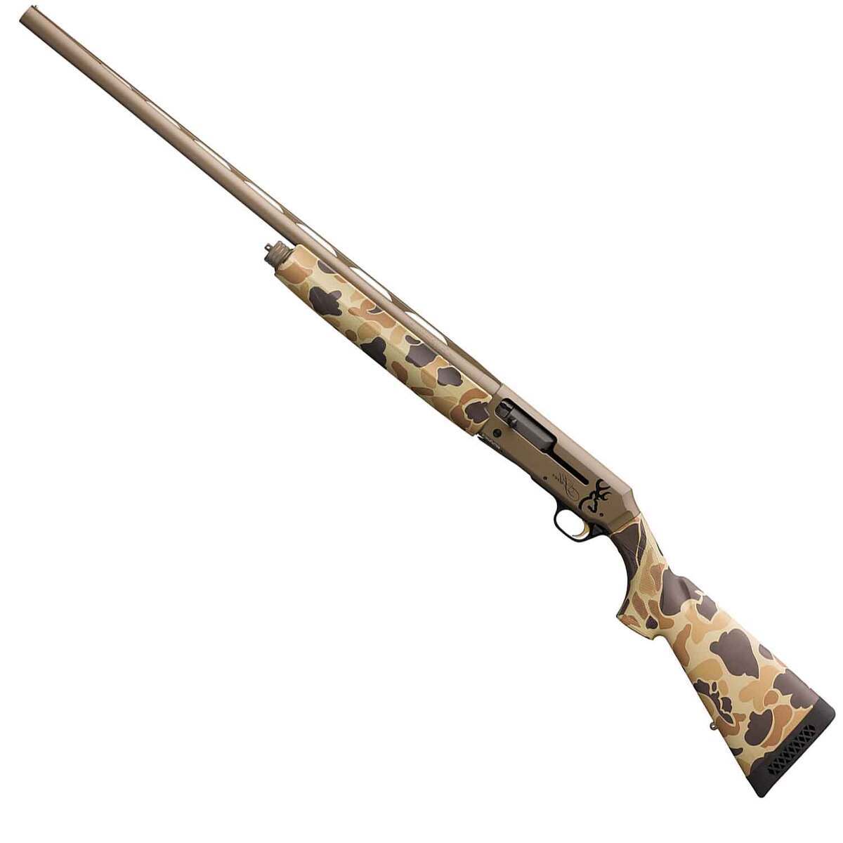 Browning Silver Field Vintage Tan Camo 12 Gauge 3-1/2in Semi Automatic Shotgun - 28in - Camo Browning Silver Field Vintage Tan Camo 12 Gauge 3-1/2in Semi Automatic Shotgun - 28in - Camo