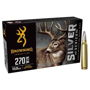 Browning Silver Series 270 Winchester 150gr PSP Rifle Ammo - 20 Rounds