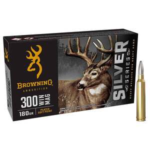 Browning Silver Series 300 Winchester Magnum 180gr PSP Rifle Ammo - 20 Rounds