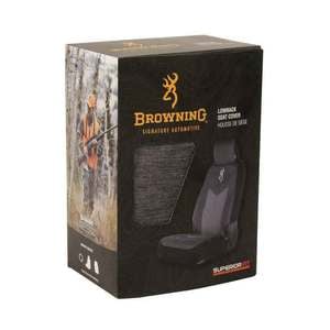 Browning Superior Fit Black/Grey Low Back Seat Cover