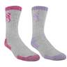 Browning Women's 2 Pack Wool Socks - Purple/Pink/Gray one size fits all