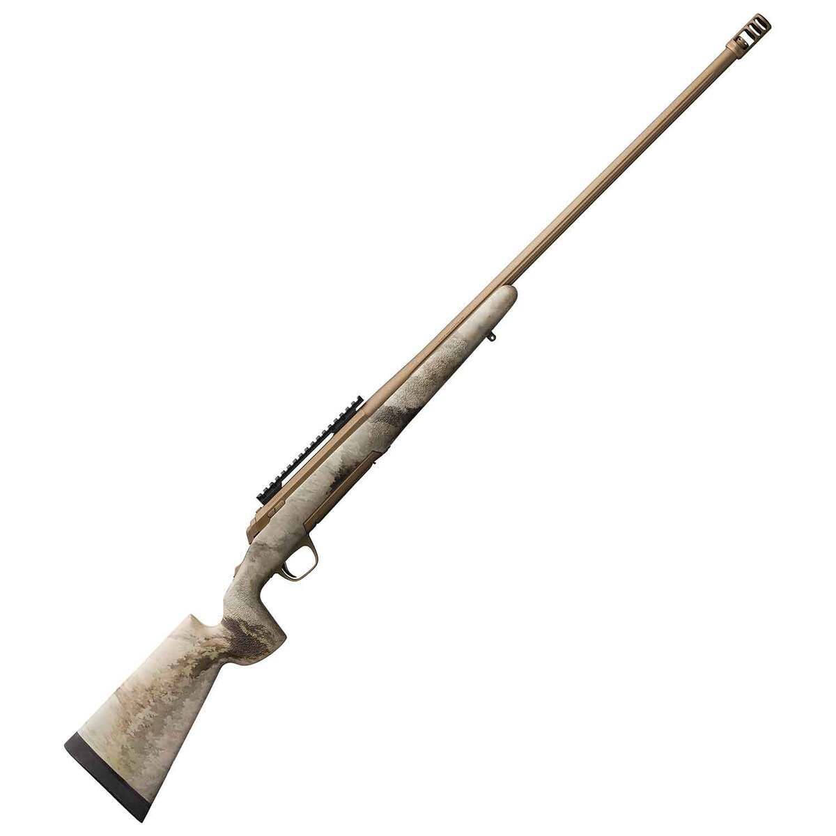 Browning X-Bolt Hells Canyon Long Range Burnt Bronze Cerakote Left Hand Bolt Action Rifle - 7mm Remington Magnum - 26in - A-TACS AU Camo Browning X-Bolt Hells Canyon Long Range Burnt Bronze Cerakote Left Hand Bolt Action Rifle - 7mm Remington Magnum - 26in - A-TACS AU Camo