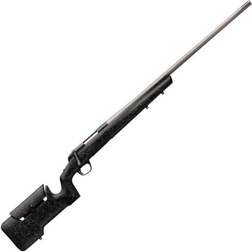 Browning X-Bolt Max Long Range Matte Black Bolt Action Rifle - 7mm Remington Magnum - Black Gray Splatter image