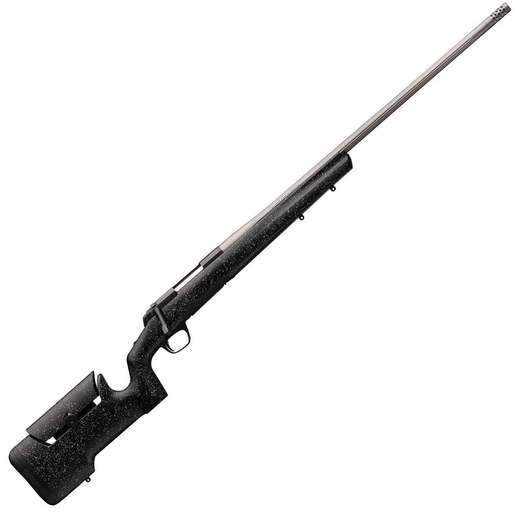 Browning X-Bolt Max Long Range Matte Black/Satin Gray Bolt Action Rifle - 28 Nosler - Black Gray Splatter image