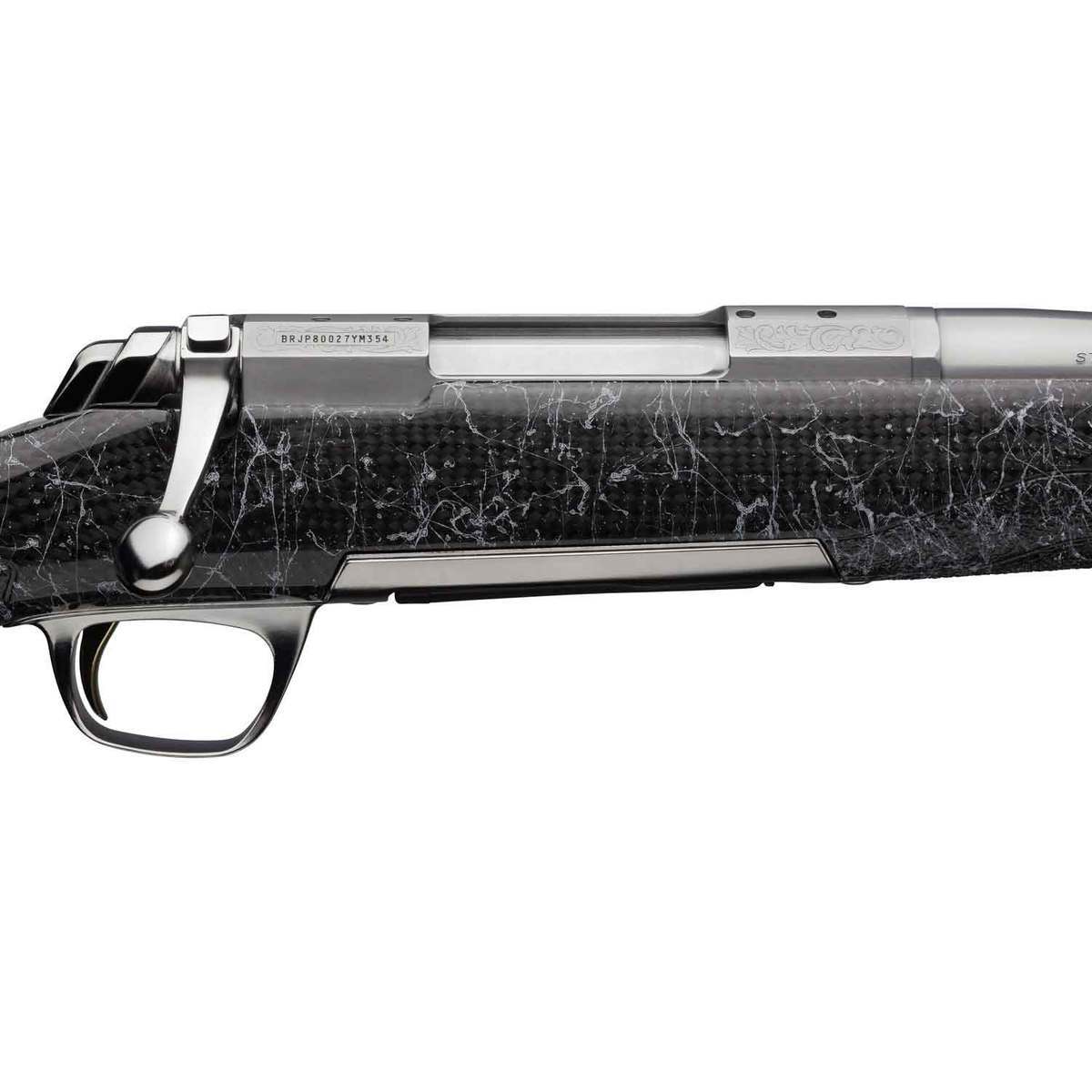 Browning X-Bolt White Gold Medallion Matte Gray/Carbon Fiber Bolt Action Rifle - 6.5 PRC - Gloss White Spider Web Browning X-Bolt White Gold Medallion Matte Gray/Carbon Fiber Bolt Action Rifle - 6.5 PRC - Gloss White Spider Web