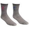 Browning Youth Girls' 2 Pack Socks - Pink/Blue Multi S
