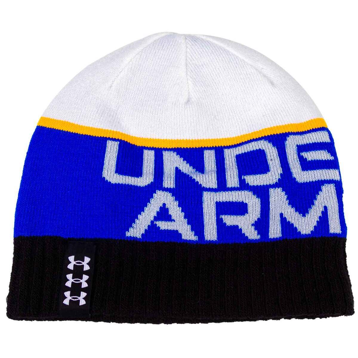 Under Armour Boy's Billboard Reversible Beanie - Black - Black One Size Fits Most Under Armour Boy's Billboard Reversible Beanie - Black - Black One Size Fits Most