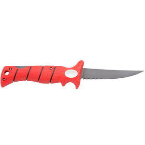 Bubba Lucky Lew Folding Compact Fillet Knife - Red - 5in