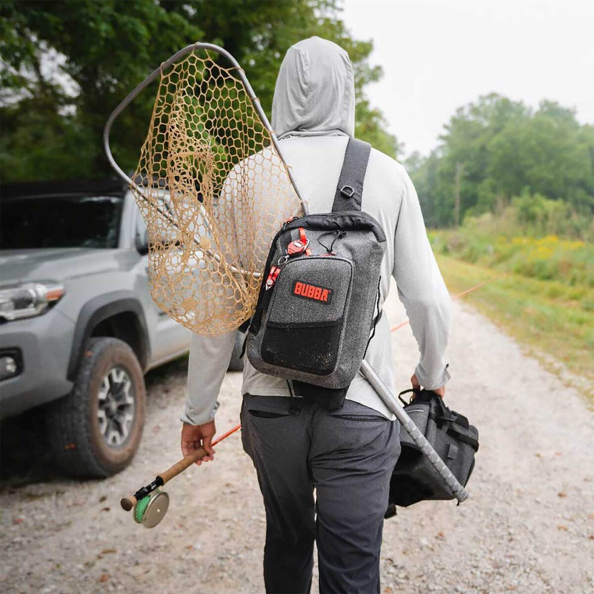 Bubba Seaker 10L Sling Pack Soft Sided Tackle bag - Grey - Grey 10L Bubba Seaker 10L Sling Pack Soft Sided Tackle bag - Grey - Grey 10L