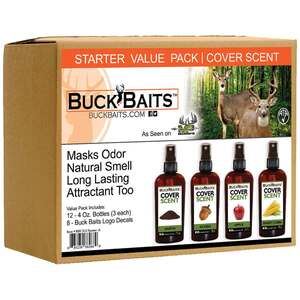 Buck Baits Cover Scent Starter Kit - 4 pack - 3oz