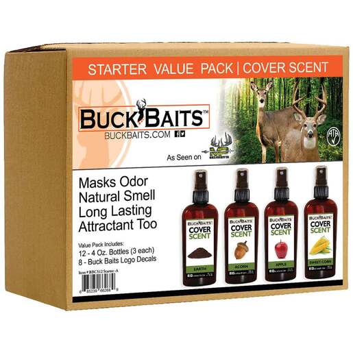 Buck Baits Cover Scent Starter Kit - 4 pack - 3oz - 4 pack