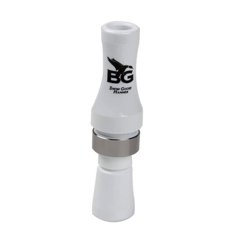 Buck Gardner Snow Goose Hammer Polycarbonate Goose Call - White
