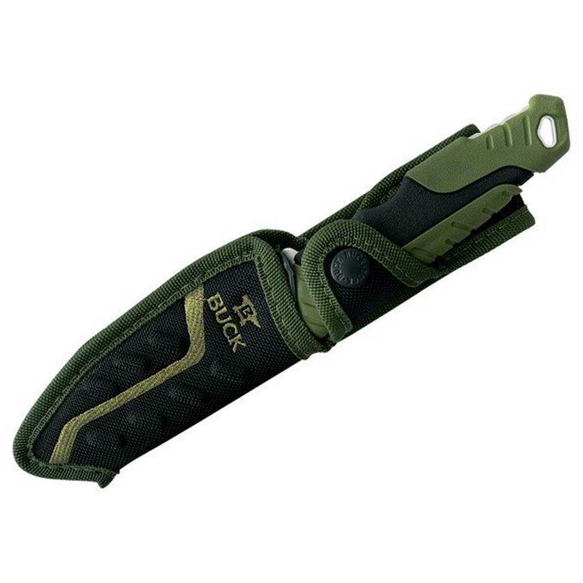 Buck Knives Pursuit 4.5 inch Fixed Blade Knife - Green Buck Knives Pursuit 4.5 inch Fixed Blade Knife - Green